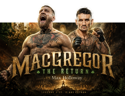Conor McGregor vs Max Holloway UFC event on iWatchMax